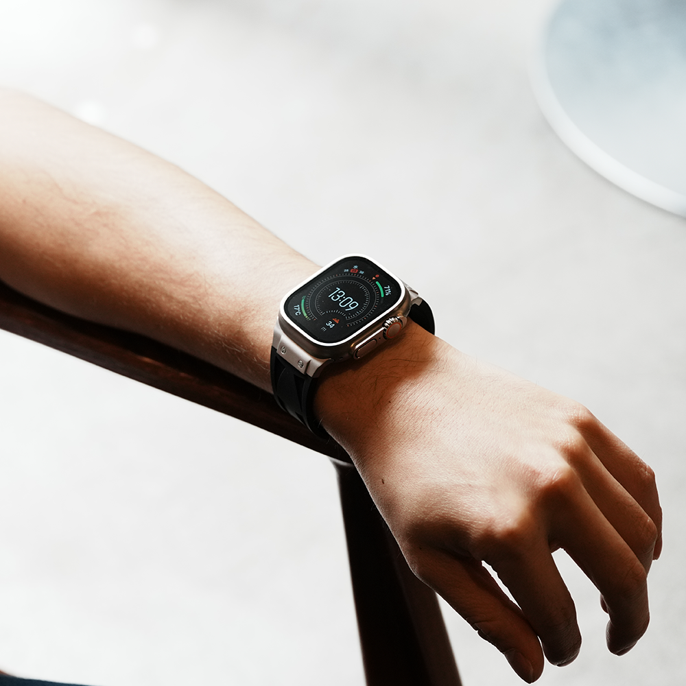 Apple Watch Band BJ-006 VECTOR - Black Silver【Bandee Joy】