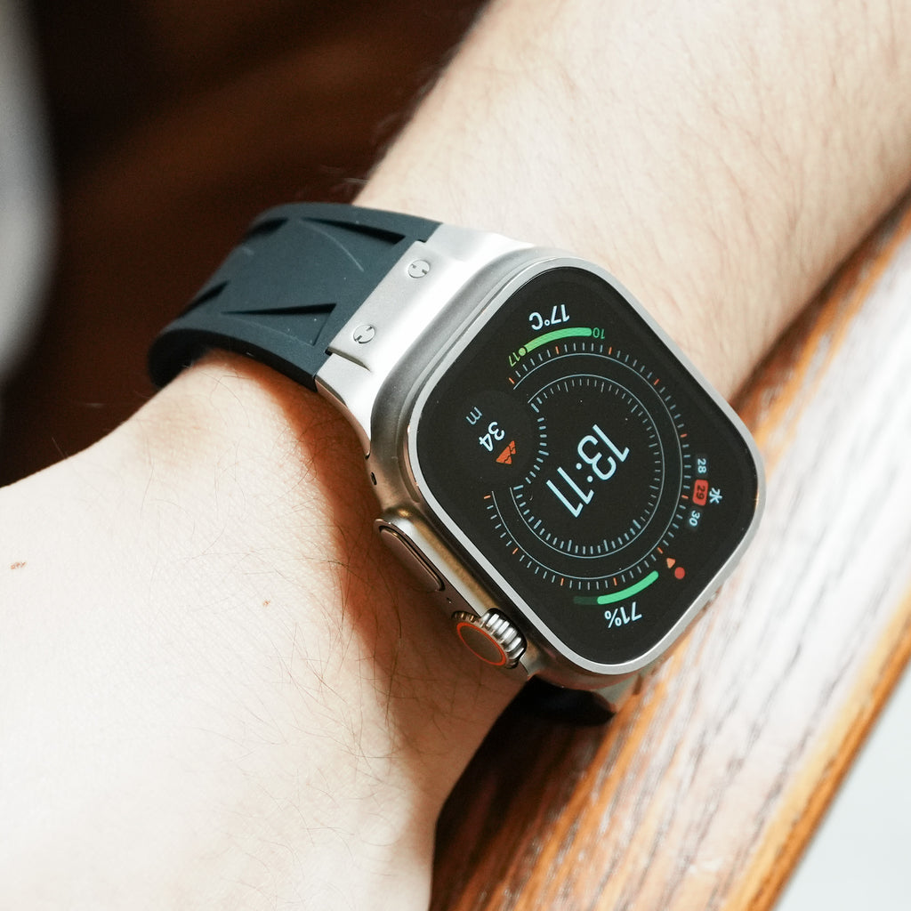 Apple Watch Band VECTOR-006 - Black Silver [Bandee Joy]