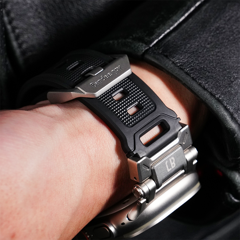 Apple Watch Band BJ-004 FORTRESS - Black Silver【Bandee Joy】