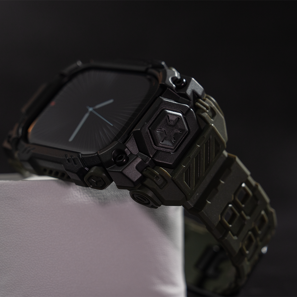 【衝撃吸収設計】UB Oreケース一体型バンド【アップルウォッチ】