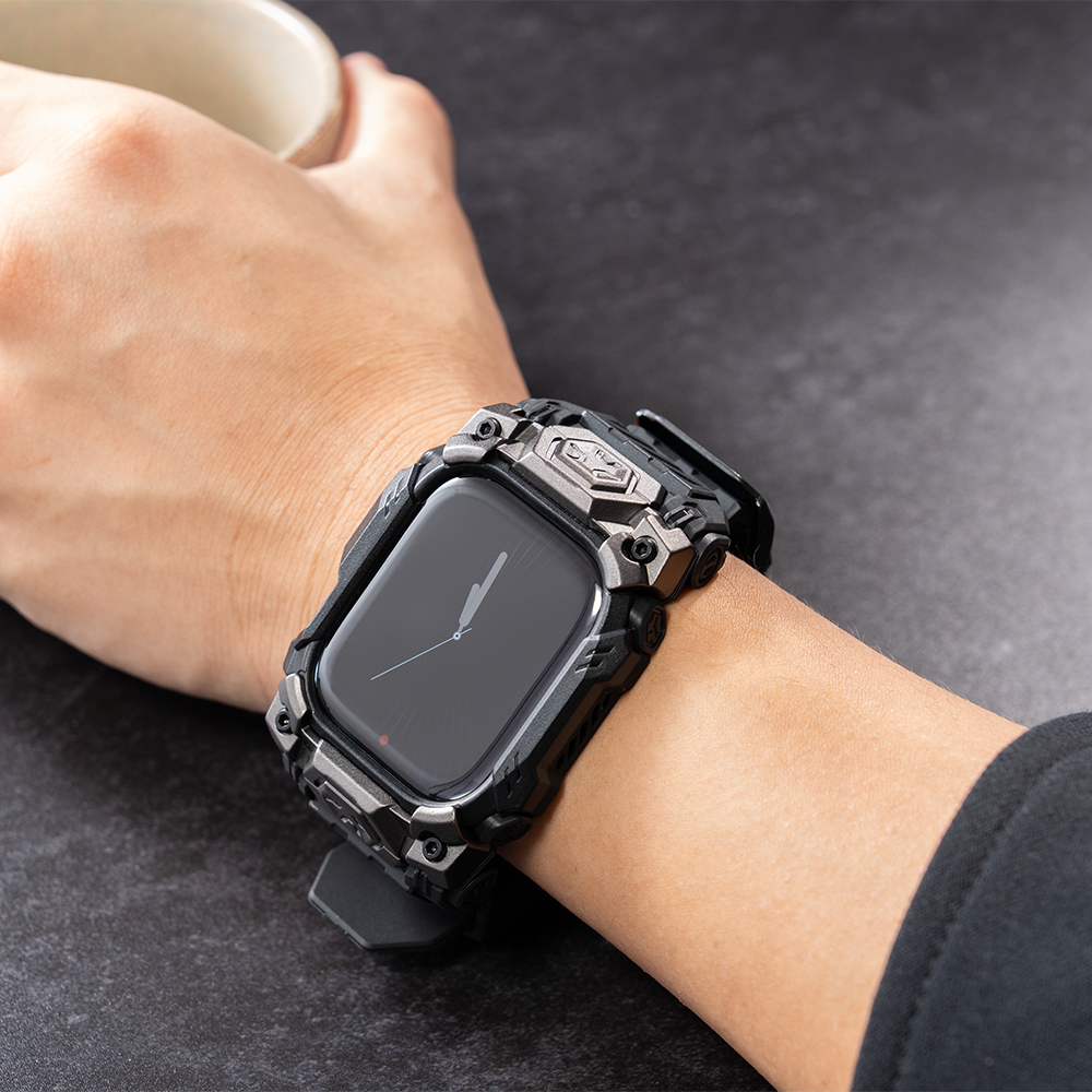 【衝撃吸収設計】UB Oreケース一体型バンド【アップルウォッチ】