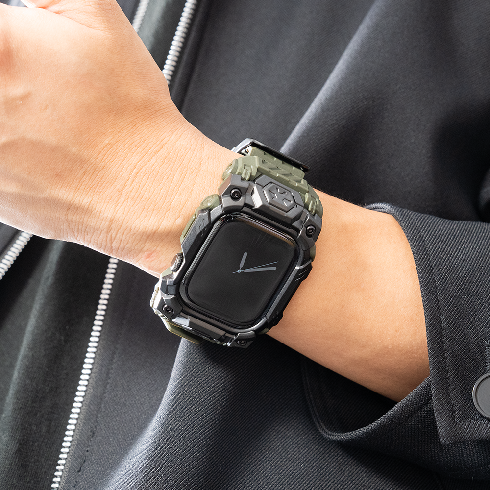 【衝撃吸収設計】UB Oreケース一体型バンド【アップルウォッチ】