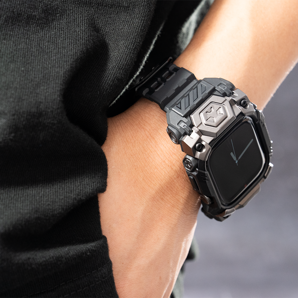 【衝撃吸収設計】UB Oreケース一体型バンド【アップルウォッチ】