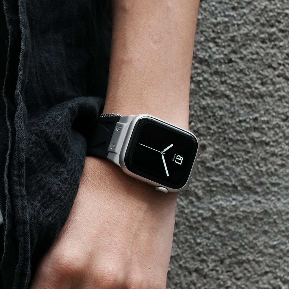 Apple Watch Band BJ-006 VECTOR - Black Silver【Bandee Joy】