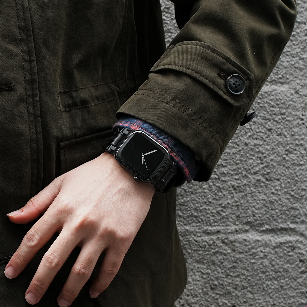 Apple Watch Band BJ-003 FORTRESS - Black Black【Bandee Joy】