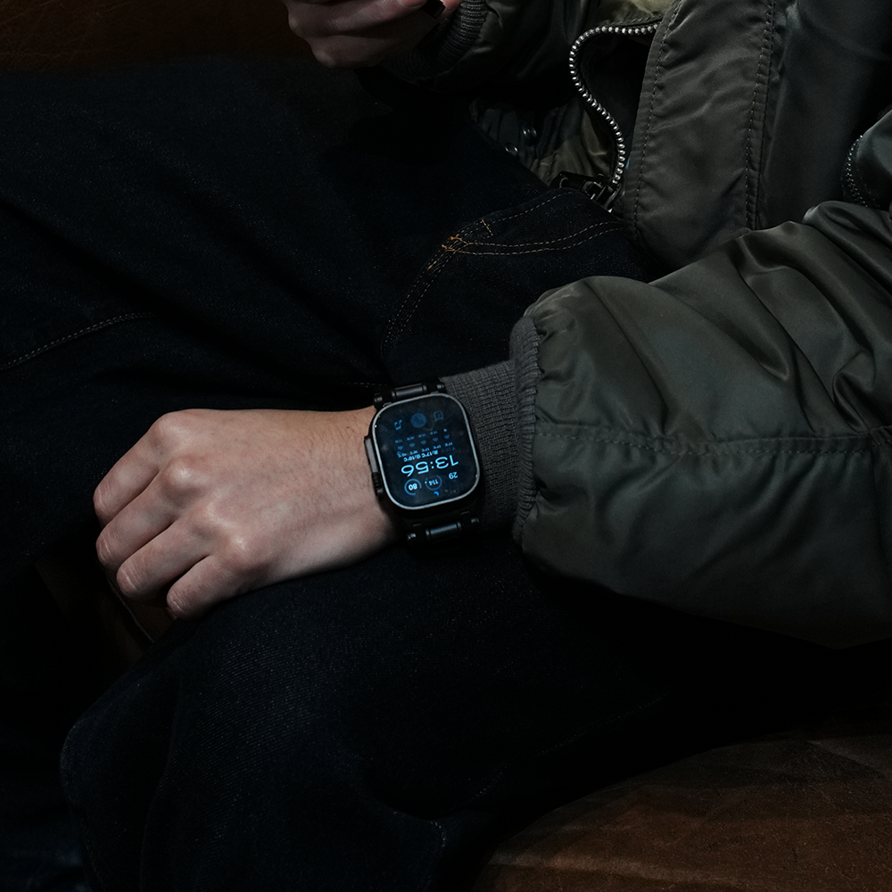 Apple Watch Band FORTRESS-003 - Black Black【Bandee Joy】