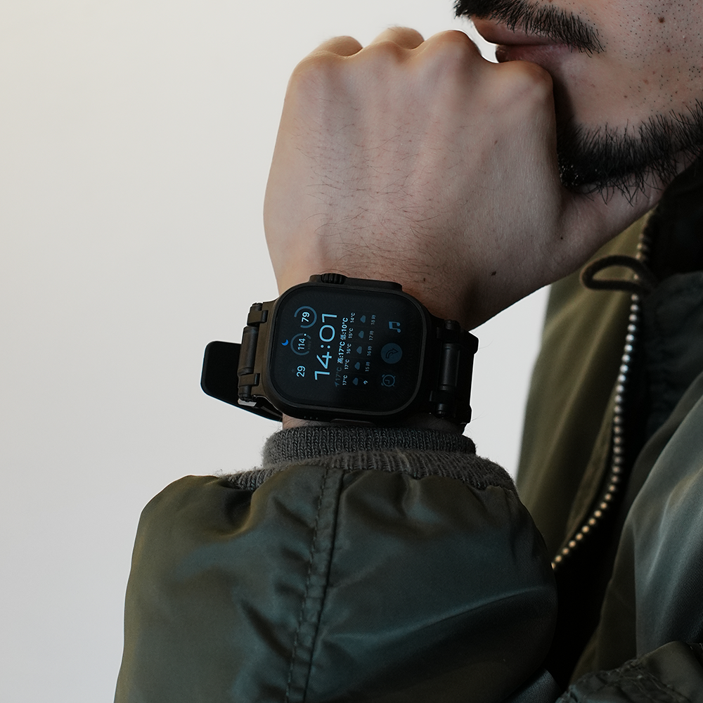 Apple Watch Band BJ-003 FORTRESS - Black Black【Bandee Joy】