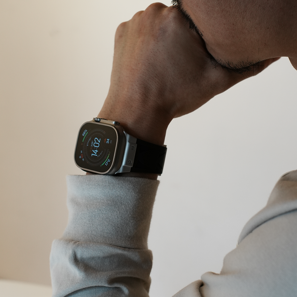 Apple Watch Band BJ-006 VECTOR - Black Silver【Bandee Joy】