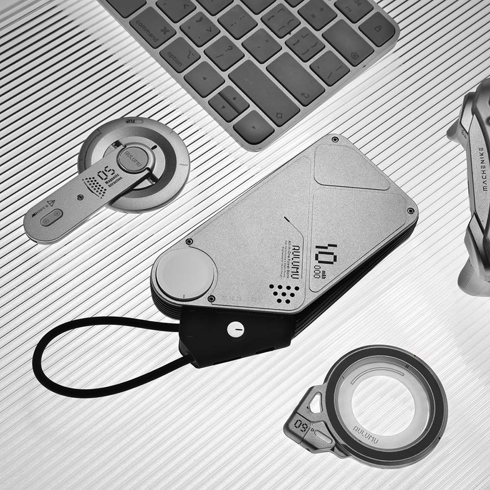 【AULUMU】M10 10000mAh 3-in-1 モバイルバッテリー【持ち運び充電器】