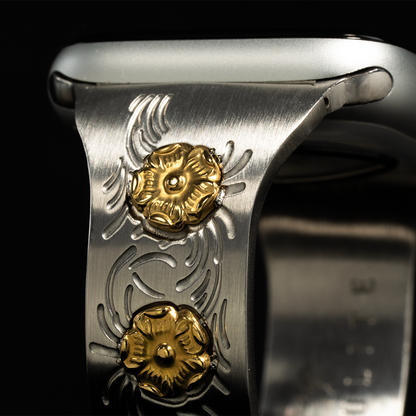 【アップルウォッチバングル】ARABESQUE FLOWER【SOULITE】