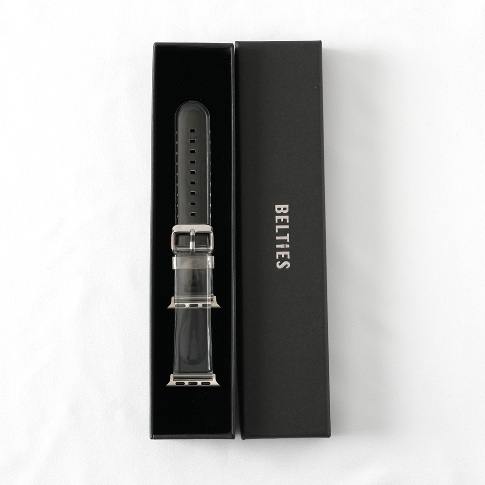 【抜け感デザイン】クリアカラースケルトンバンド【アップルウォッチ】