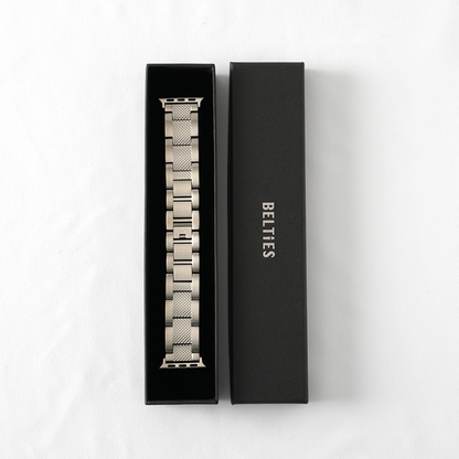 [4 colors available] Stainless steel lattice band [Apple Watch]