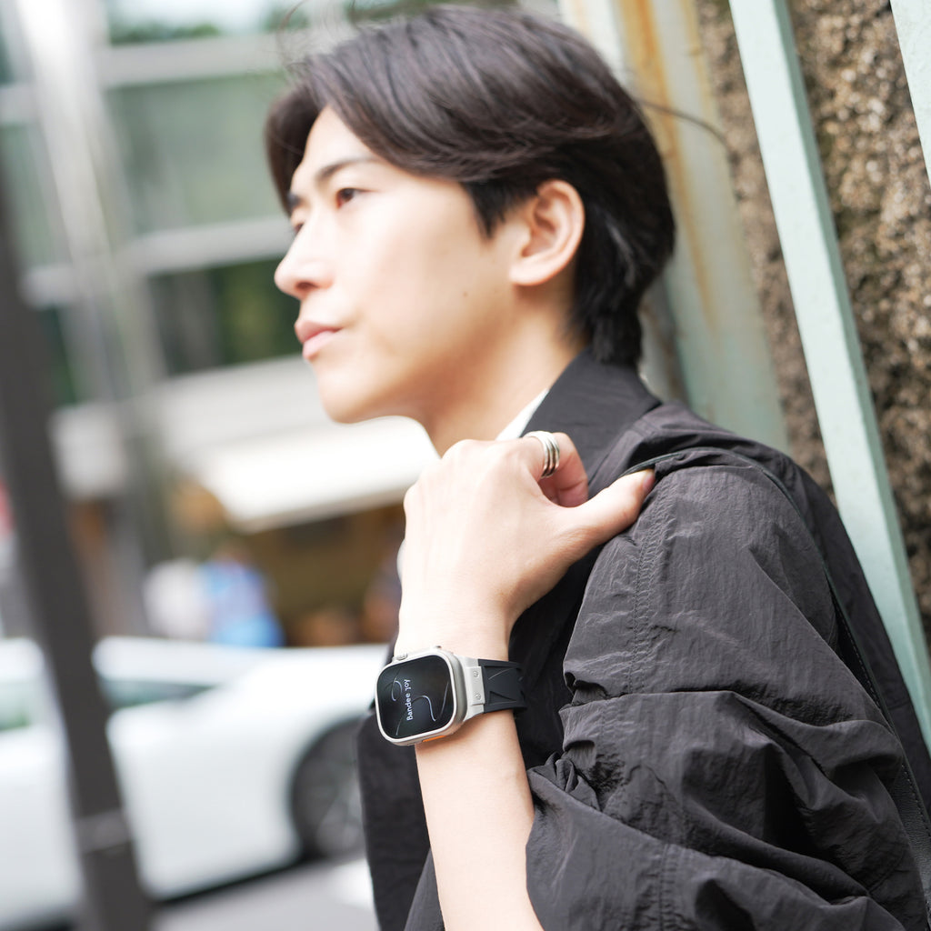 Apple Watch Band BJ-006 VECTOR - Black Silver【Bandee Joy】