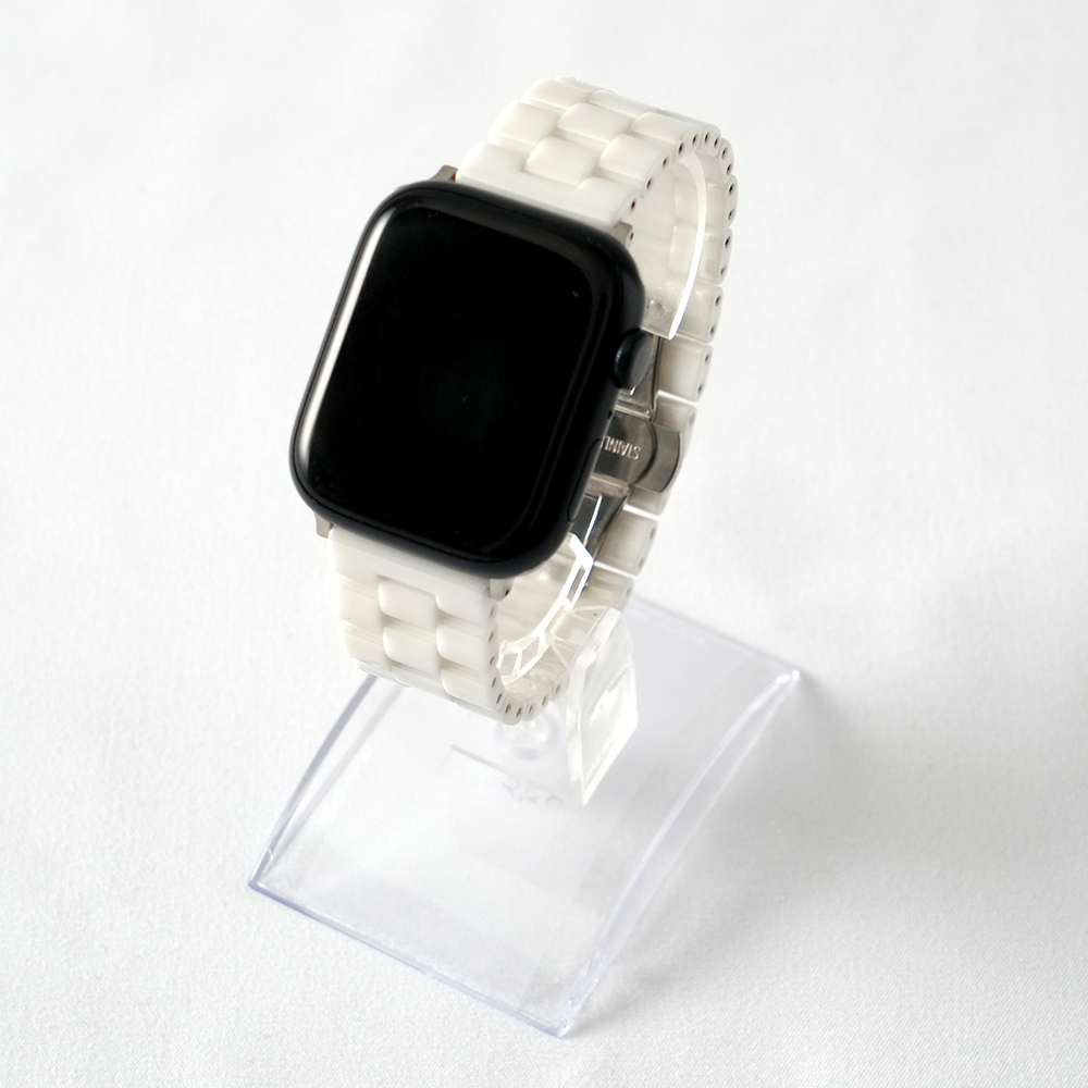 【白と黒の2色】セラミックビーズバンド【アップルウォッチ】 - Apple Watchバンド専門通販【BELTIES(ベルティーズ)】