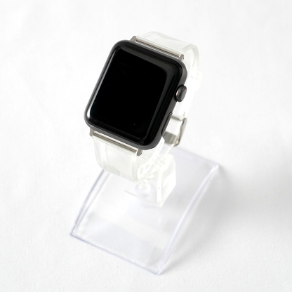 [12 colors available] Silver buckle clear band [Apple Watch]