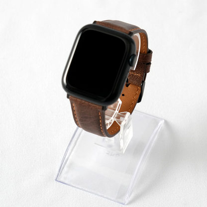 [4 colors available] Stitched leather strap [Apple Watch band]