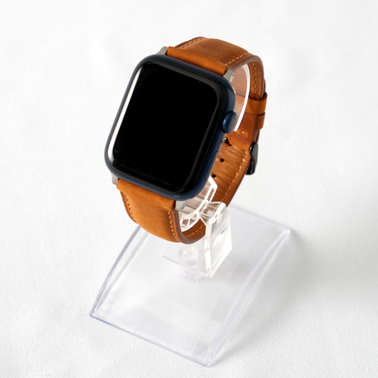 [4 colors available] Stitched leather strap [Apple Watch band]