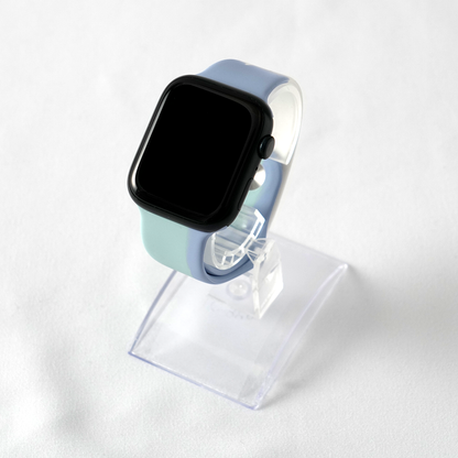 [13 colors available] Rainbow contrast color silicone band [Apple Watch]