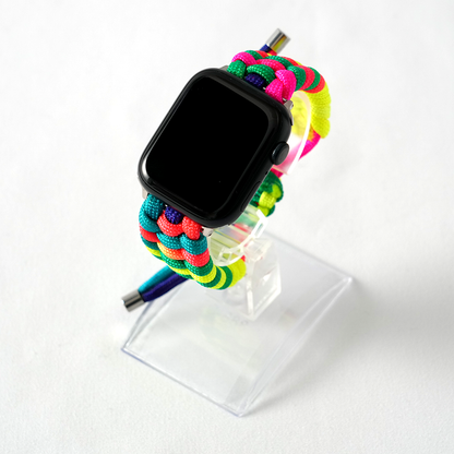 [4 types available] Rainbow paracord band [Apple Watch]