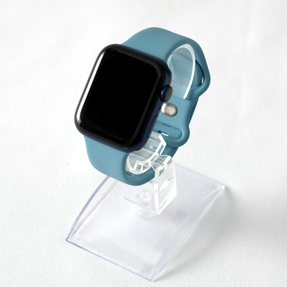 [22 colors available] Eight-ring buckle silicone band [Apple Watch]