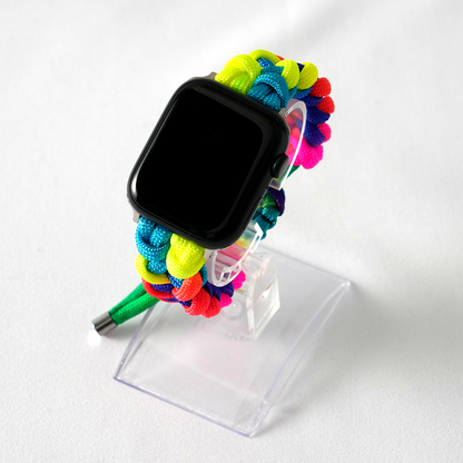 [4 types available] Rainbow paracord band [Apple Watch]