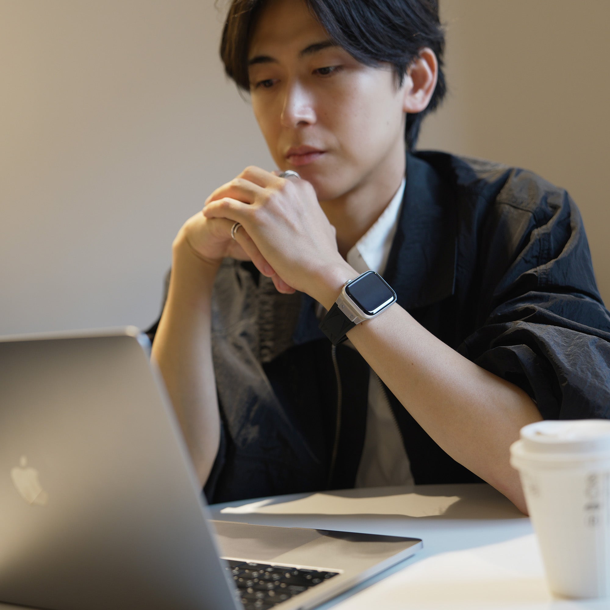 Apple Watch Band BJ-006 VECTOR - Black Silver【Bandee Joy】