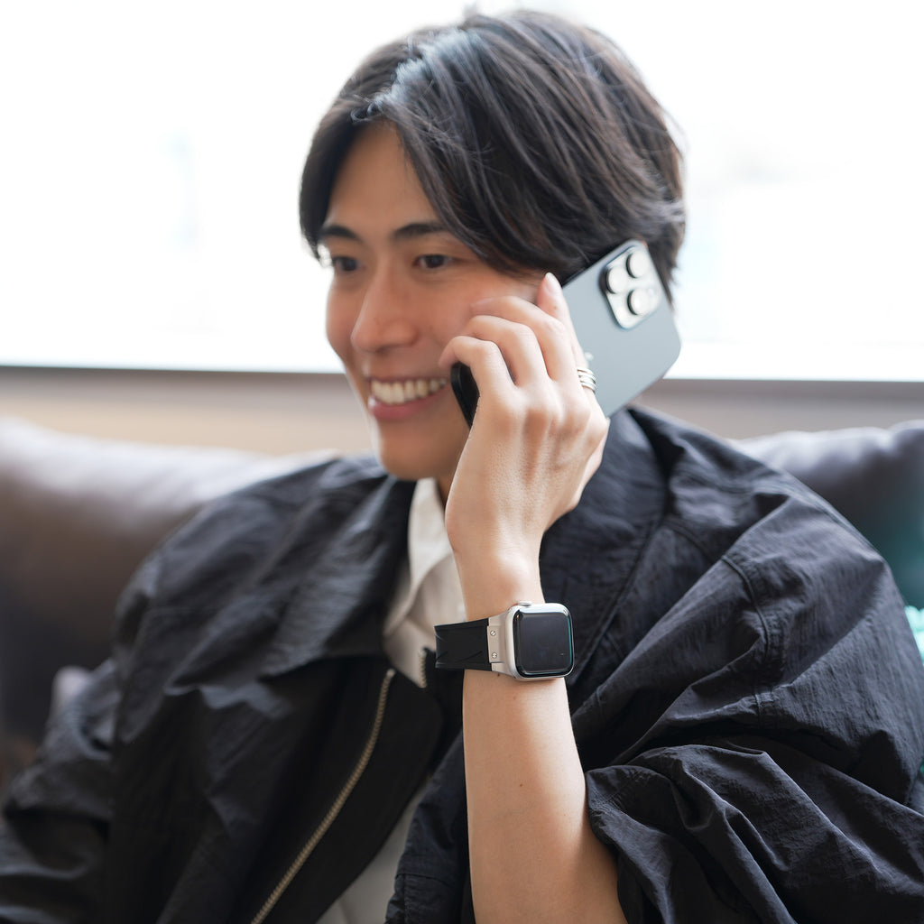 Apple Watch Band BJ-006 VECTOR - Black Silver【Bandee Joy】