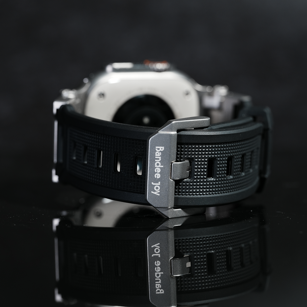 Apple Watch Band BJ-004 FORTRESS - Black Silver【Bandee Joy】