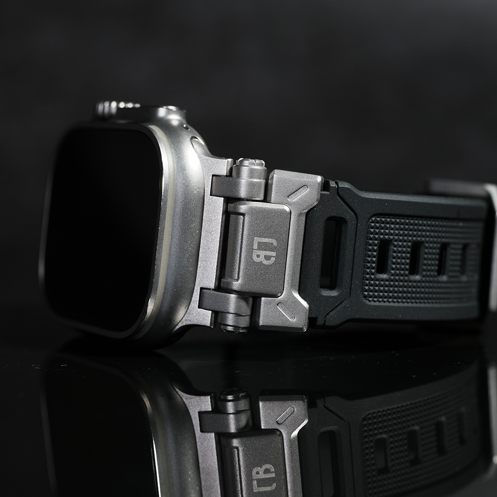 Apple Watch Band BJ-004 FORTRESS - Black Silver【Bandee Joy】