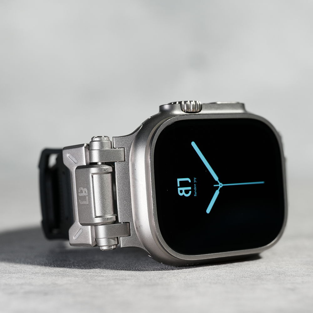 Apple Watch Band BJ-004 FORTRESS - Black Silver【Bandee Joy】