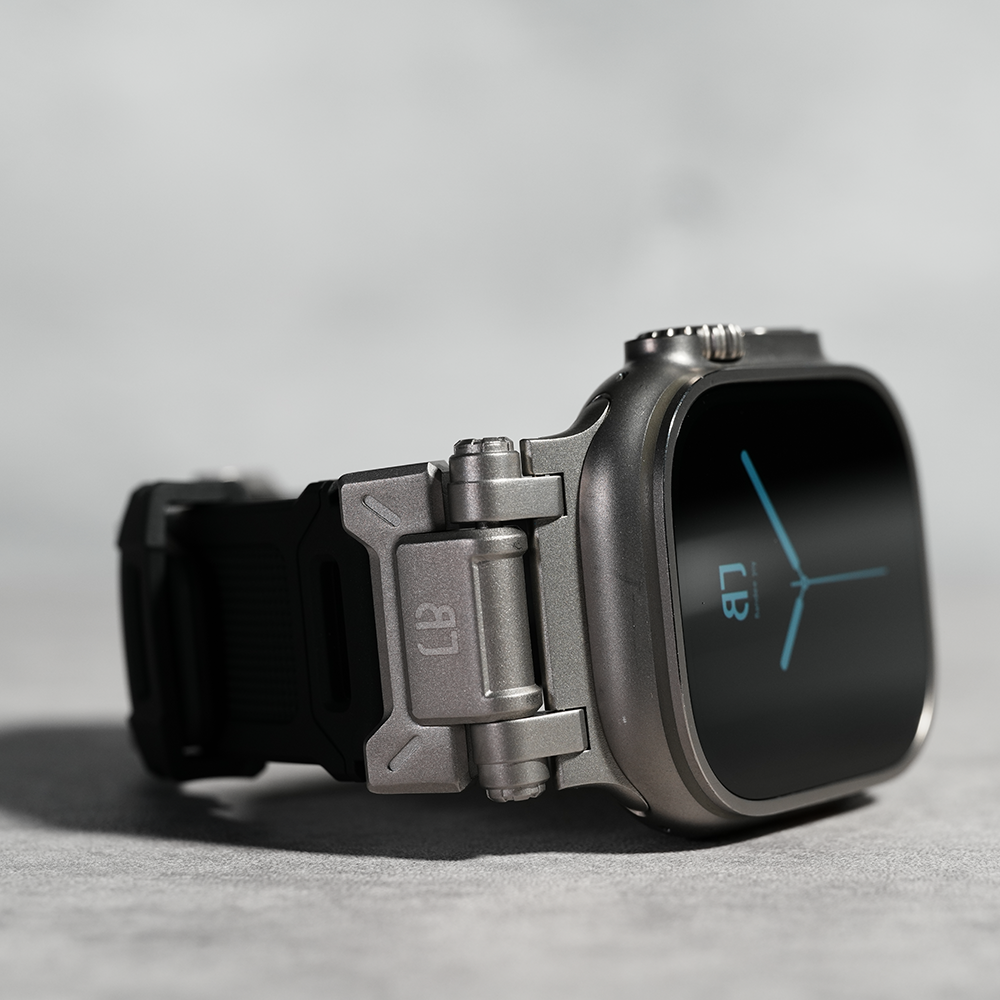 Apple Watch Band BJ-004 FORTRESS - Black Silver【Bandee Joy】