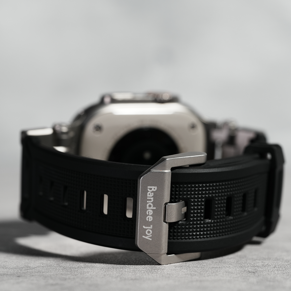 Apple Watch Band BJ-004 FORTRESS - Black Silver【Bandee Joy】