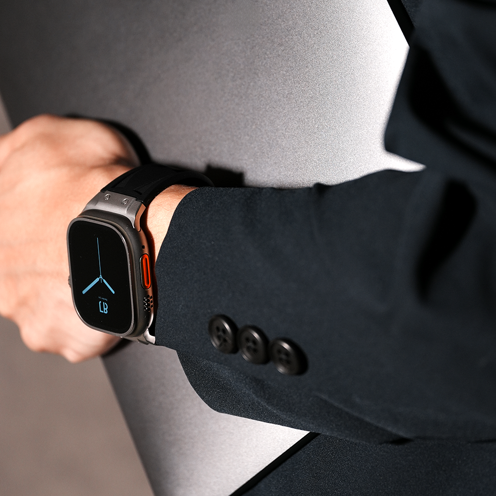 Apple Watch Band BJ-006 VECTOR - Black Silver【Bandee Joy】