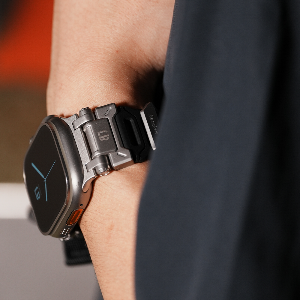 Apple Watch Band BJ-004 FORTRESS - Black Silver【Bandee Joy】