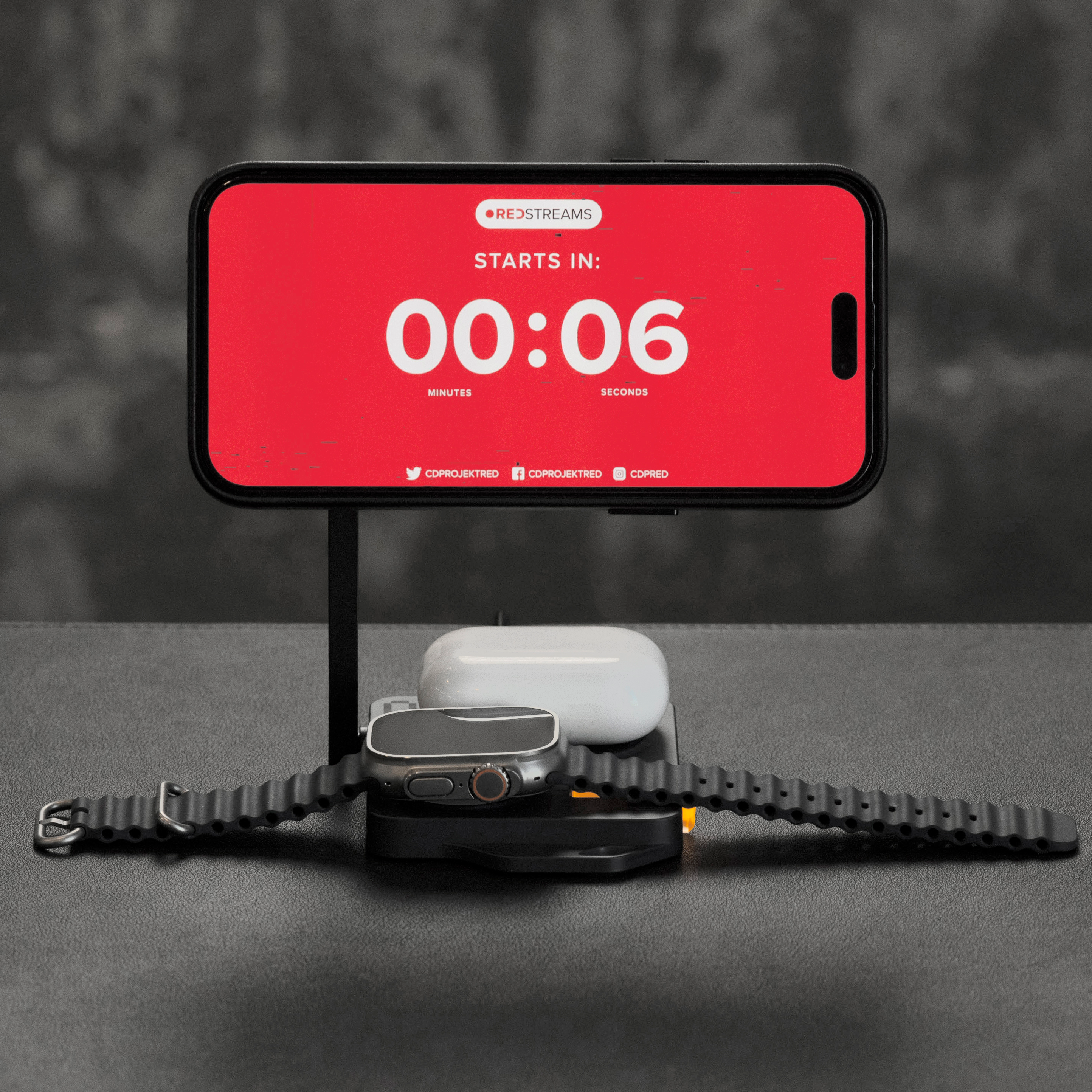 【AULUMU】M01 4-in-1 折りたたみ式ワイヤレス充電器【充電ステーション】
