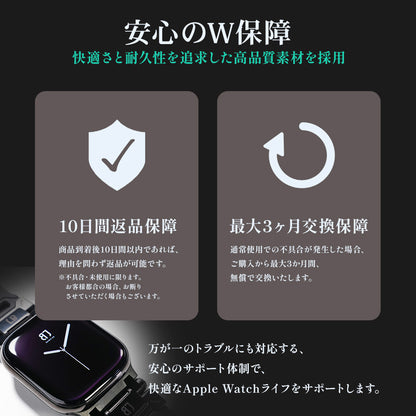 Apple Watch Band FORTRESS-003 - Black Black【Bandee Joy】