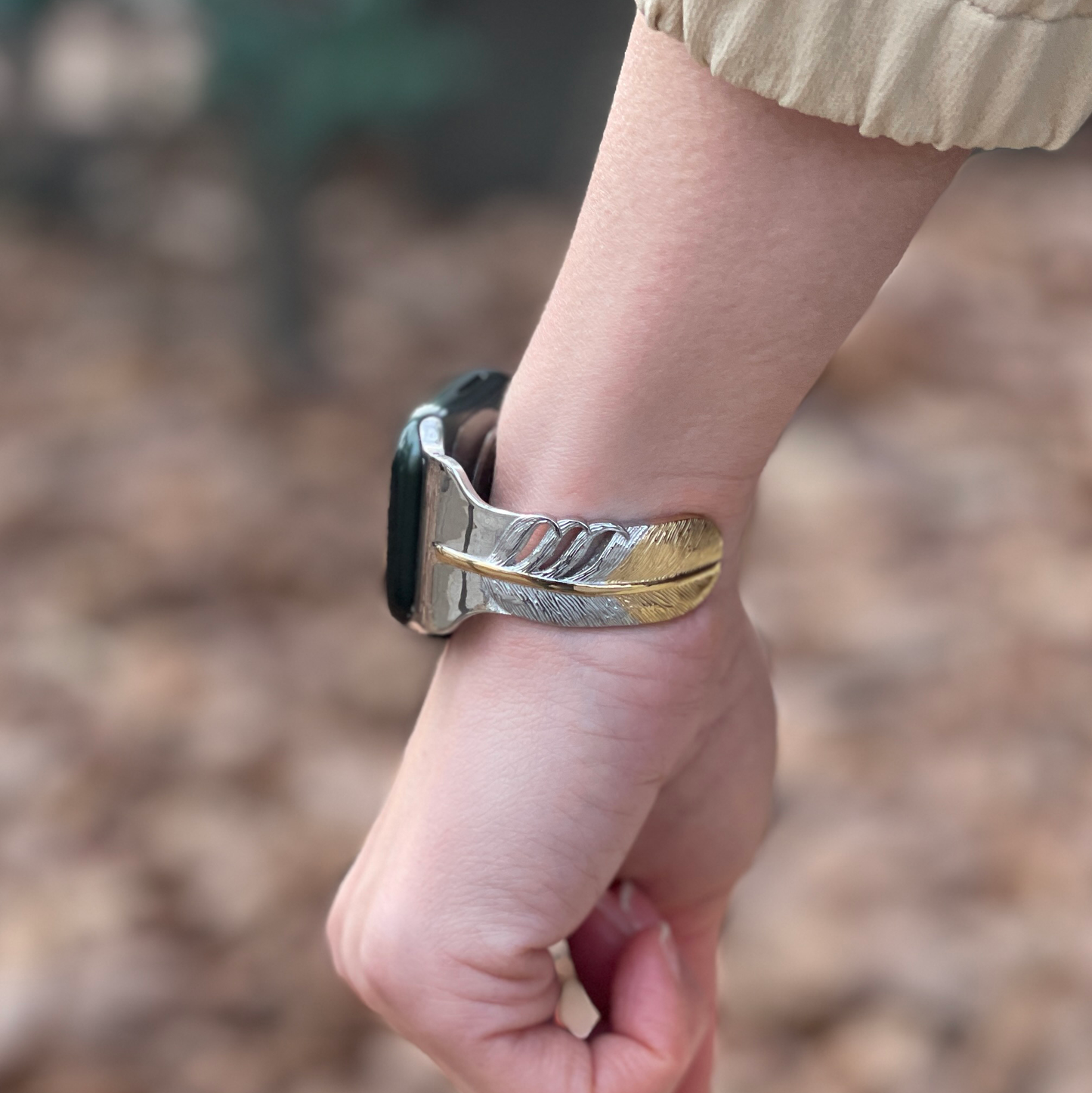 【アップルウォッチバングル】FEATHER GOLD TIP【SOULITE】