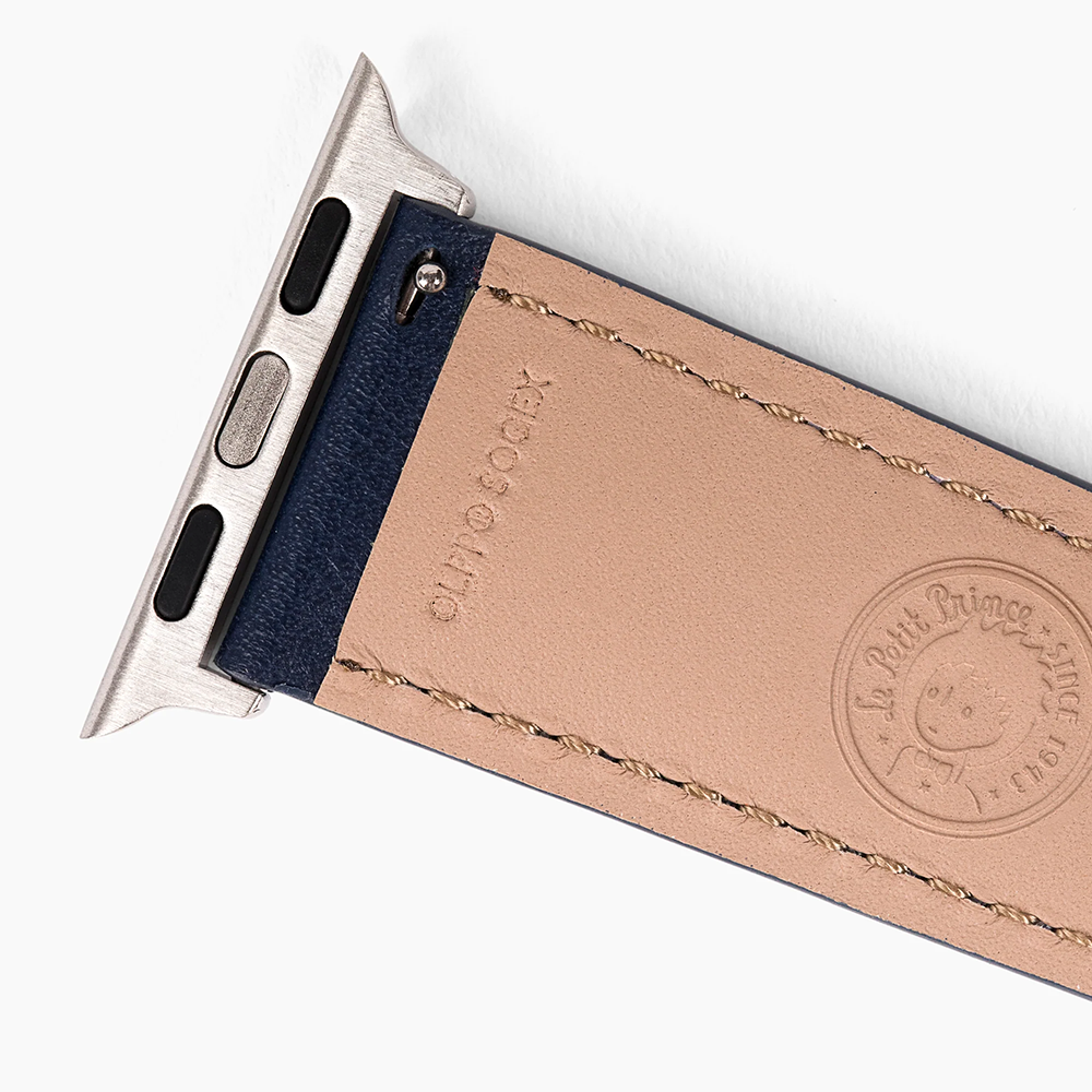 【星の王子さま】イタリアンブルーレザーバンド【Bluebonnet】