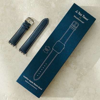 【星の王子さま】イタリアンブルーレザーバンド【Bluebonnet】