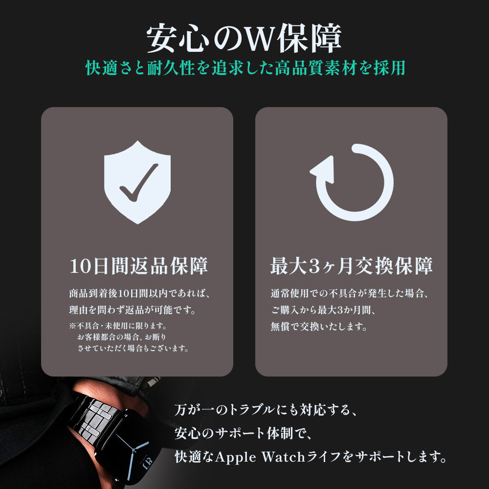 Apple Watch Band BJ-001 LINEAR - Black【Bandee Joy】