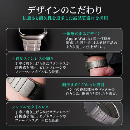 Apple Watch Band LINEAR-002 - Silver【Bandee Joy】