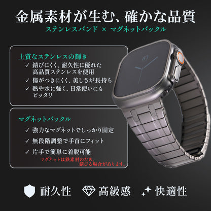Apple Watch Band LINEAR-002 - Silver【Bandee Joy】