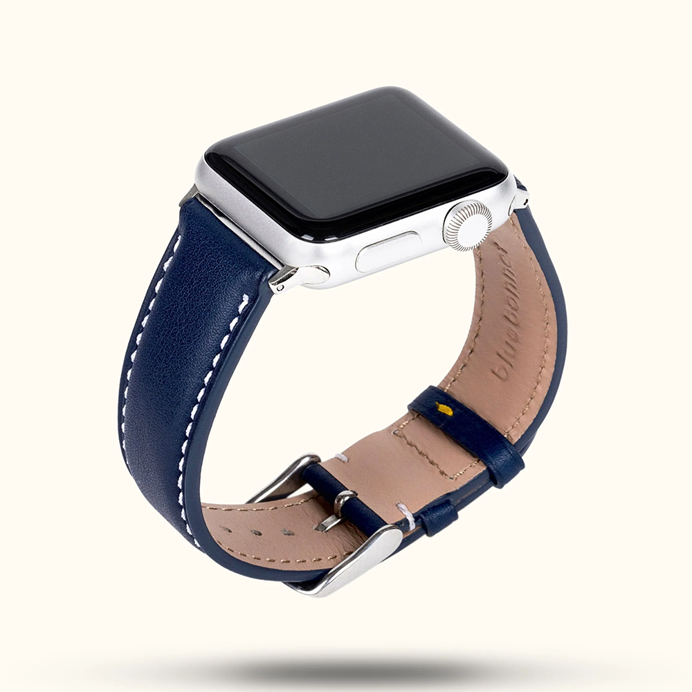 【星の王子さま】イタリアンブルーレザーバンド【Bluebonnet】