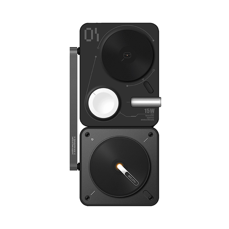【AULUMU】M01 4-in-1 折りたたみ式ワイヤレス充電器【充電ステーション】
