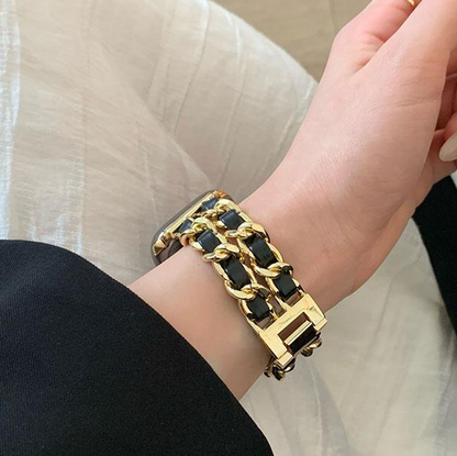 【全10色】ステンレススチール&レザーバンド【アップルウォッチ】