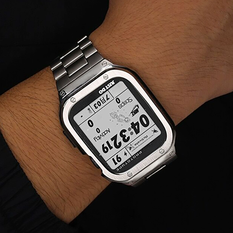 [Metal integrated structure] Full metal case with integrated band [Apple Watch]