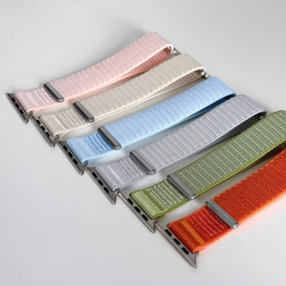 【ストレスフリー装着】カラフルナイロンマジックバンド【アップルウォッチ】