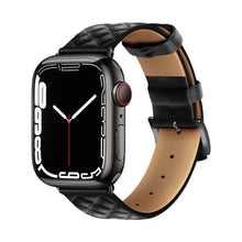 [9 types available] Diamond pattern leather band [Apple Watch]