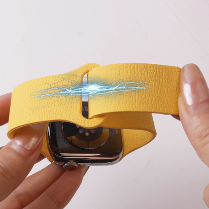 【独特な質感】ロックテクスチャシリコンバンド【アップルウォッチ】