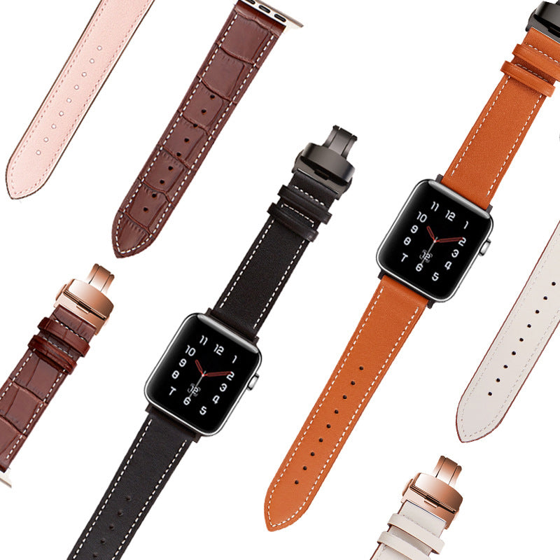 【全6色でバックルの色も選べる】トップレイヤーレザーバンド【アップルウォッチ】 - Apple Watchバンド専門通販【BELTIES(ベルティーズ)】